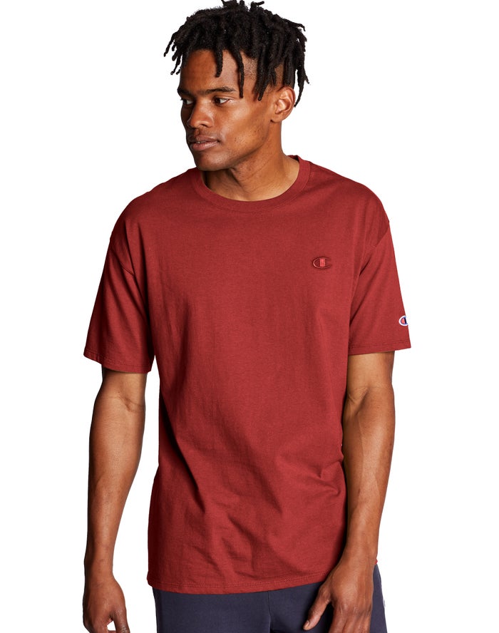 Champion T-Shirt Heren - Rood - Classic Jersey ( 796128-HZF )